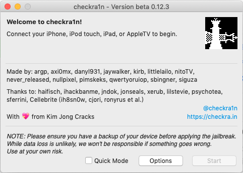checkra1n越狱全新0.12.3版本，支持iOS14.51越狱
