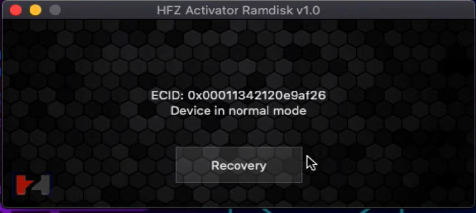 2023最新iPhone绕ID工具HFZ Activator Ramdisk不改SN完美激活游戏机，支持A9-A11CPU